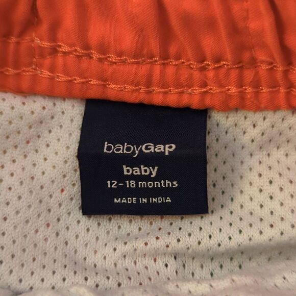 Gap Y2K plaid patchwork swim shorts size 12-18 months - Picture 2 of 6